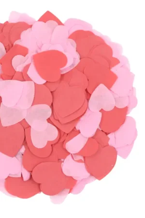 Cœurs en papier de soie rouge et rose - 5000 pièces Affaire À Saisir