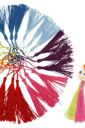 Solde Pompons longs 8 couleurs - 24 pièces