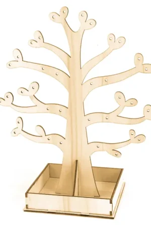 Arbre Porte-bijoux en bois 20 cm Nouvelle Collection