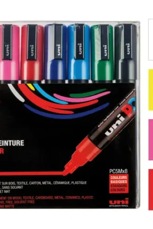 Expédié Aujourd'hui Marqueurs POSCA Pointes moyennes - 8 couleurs