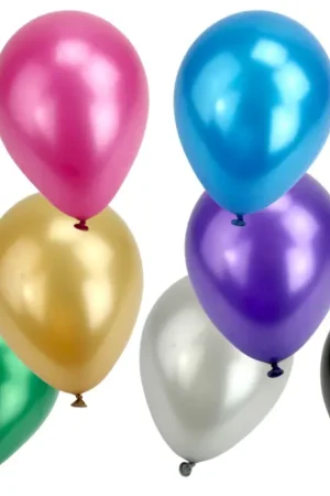 Ballons ronds, couleurs métallisées - 100 pièces Dernier Modèle
