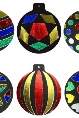 Meilleur Prix Kit cartes à métalliser Boules de Noël - 6 boules