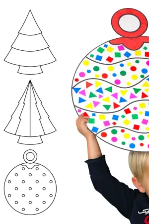 Super Prix Formes géantes de Noël à décorer - 6 pièces