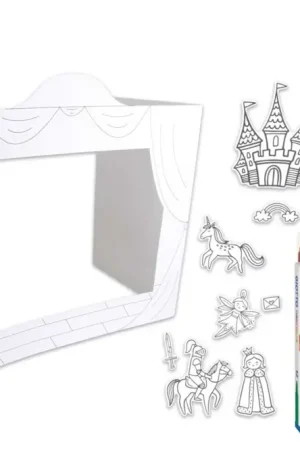 Théâtre et personnages à colorier + feutres Achat Immédiat