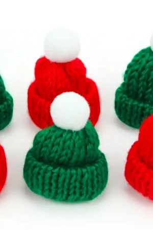 Satisfait Ou Remboursé Mini bonnets tricotés - 6 pièces