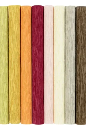 Vente Directe Papier crépon Automne - 8 rouleaux