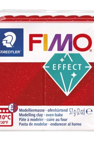 Paiement Sécurisé Fimo Effect Pailleté - Rouge (202)