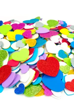 Stickers cœurs en caoutchouc souple - 500 pcs Meilleure Vente