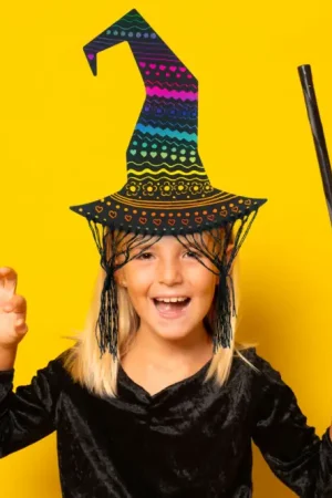 Chapeaux de sorcière à gratter - 6 pièces Petit Prix
