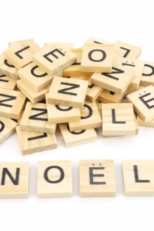 Expédition Rapide Lettres de scrabble mot "NOËL" - 24 lettres