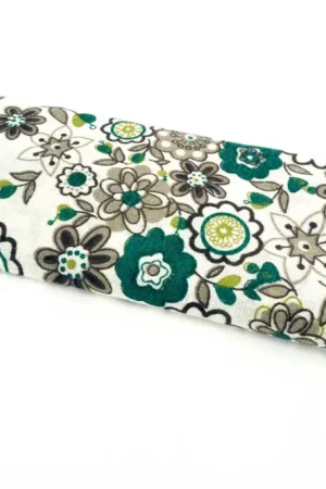 Petit Prix Coupon de tissu imprimé fleurs pshyché - 43 x 53 cm