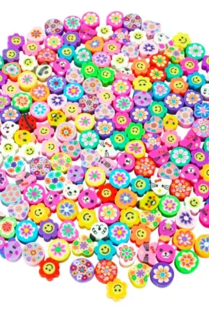 Meilleur Prix Perles animaux, fleurs et smiley- environ 200 perles