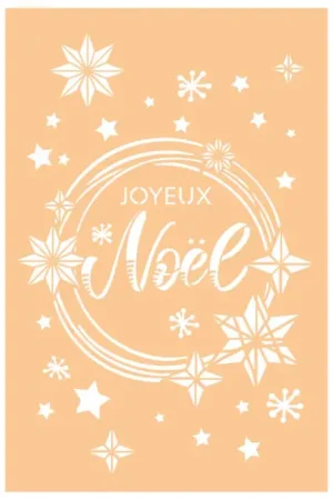 Pochoir "Joyeux Noël" - 20 x 30 cm Vente Flash