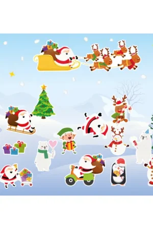 Fresque de Noël + gommettes Quantité Limitée