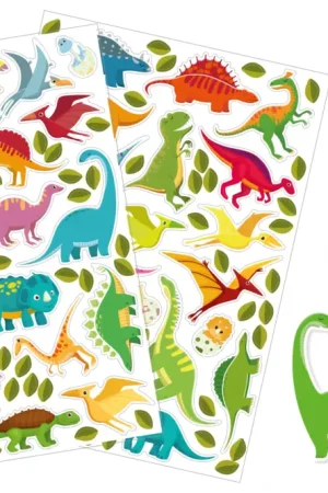 Vente Directe Gommettes “dinosaures” + fresque jurassique