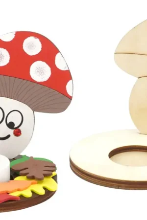 Bougeoirs champignons à monter - 4 pièces Prix Bas
