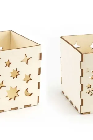 Promotion Saisonnière Photophore “Joyeux Noël” en bois