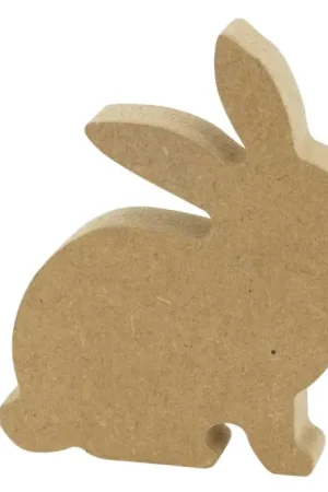 Silhouette lapin à poser en bois Paiement Sécurisé