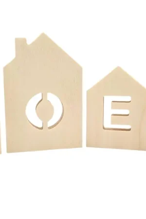 Expédié Aujourd'hui Maisons en bois à poser - mot "Noël"