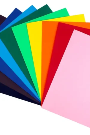 Cartes multicolores, 15 x 21 cm - 20 feuilles Prix Réduit