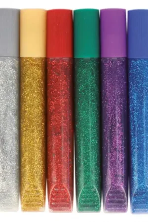 Achat Immédiat Stylos colle à paillettes - 6 pcs
