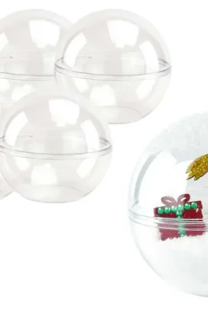 Expédié Aujourd'hui Boules en plastique transparent à poser - 5 pièces