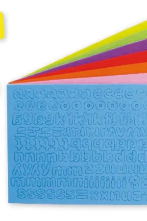 Stickers lettres en caoutchouc mousse - 7 couleurs Meilleur Prix