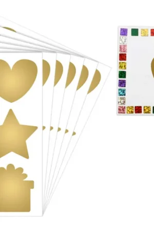 Super Prix Maxi gommettes à gratter dorées - 36 pcs