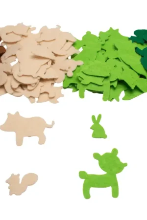 Stickers en feutrine "animaux de la forêt" - 150 pcs Prix Choc