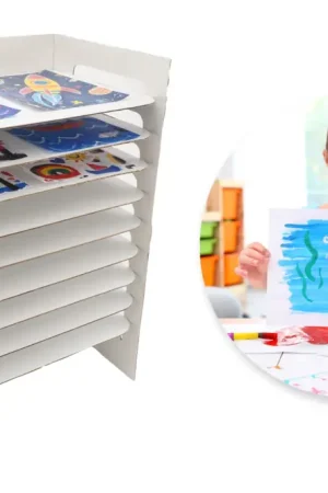 Affaire À Saisir Séchoir à dessins en carton blanc