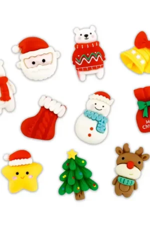 Figurines de Noël en résine - 12 pièces Réduction