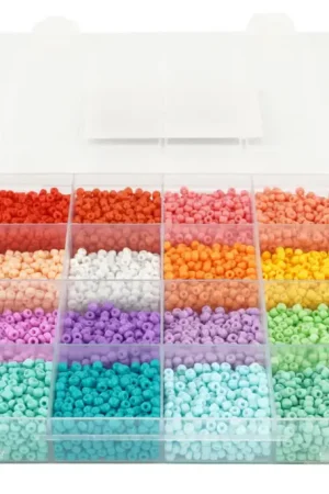 Soldes Perles de rocaille - coffret de 10000 perles
