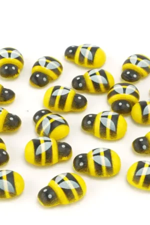 Abeilles adhésives en bois - 24 pièces Nouvelle Collection
