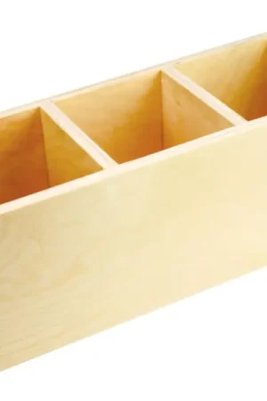 Caissette en bois 3 compartiments Remise