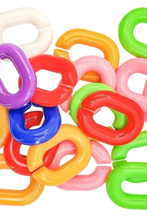 Soldes Perles acrylique grosses mailles vives - 40 pcs