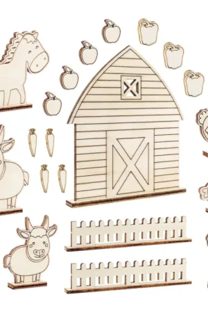 Scène en bois à monter - La ferme Dernier Modèle