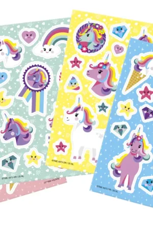 Stickers vitrostatiques "Licornes" - 50 pcs Petit Prix