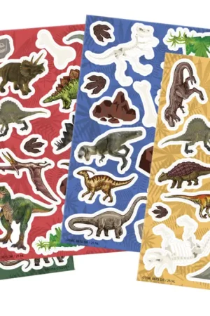 Stickers vitrostatiques "Dinosaures" - 50 pcs Prix Cassé