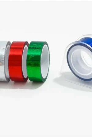 Rubans adhésifs multicolores holographiques- 6 pièces Satisfait Ou Remboursé