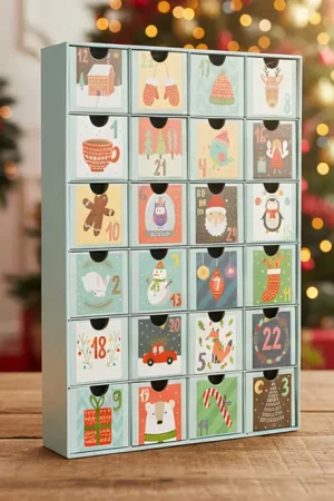 Calendrier de l'avent en carton Marque