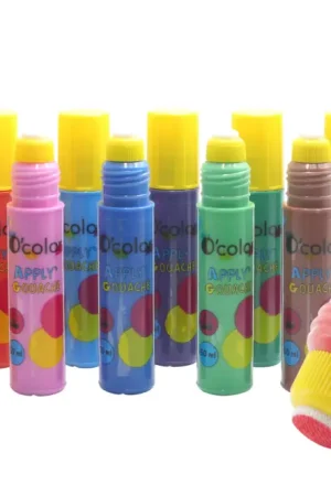 Vente Directe Tampons gouache avec embout mousse - 12 pièces