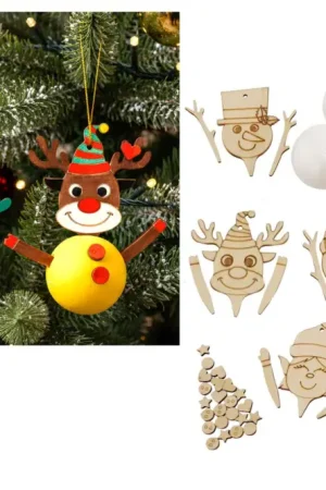 Jusqu'à Épuisement Des Stocks Kit personnages de Noël à fabriquer - 6 pièces
