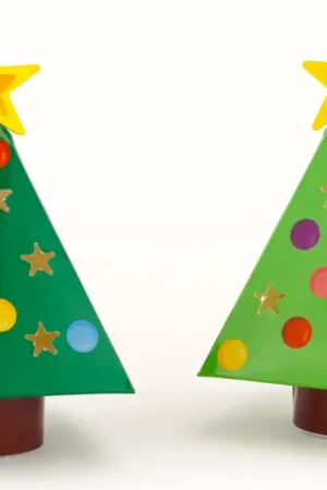 Dernière Chance Kit sapins lumineux + bougies - 6 pièces