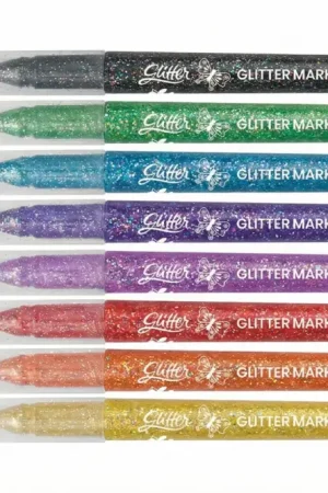 Feutres à paillettes JOVI - 8 couleurs Livraison Express