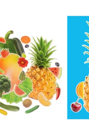 Affaire À Saisir Formes fruits et légumes réalistes en carte forte - 150 formes