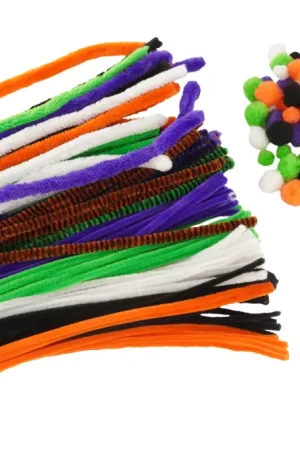 Chenilles et pompons Halloween - 300 pcs Promotion Saisonnière
