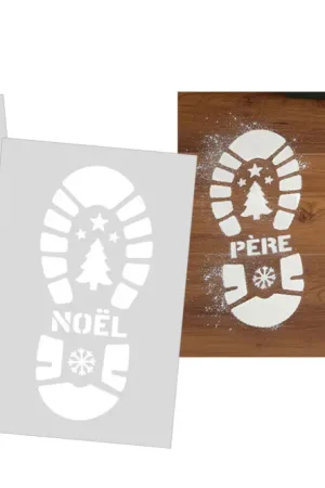 Vente Flash Pochoirs empreintes du Père-Noël - 2 pièces