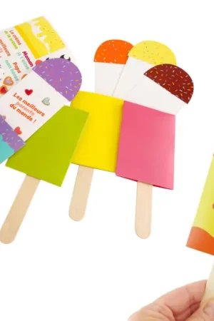 Dernier Modèle Kit cartes pop-up glace esquimaux - 4 pièces