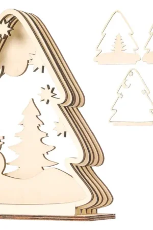 Satisfait Ou Remboursé Scène de Noël 3D forme sapin à monter